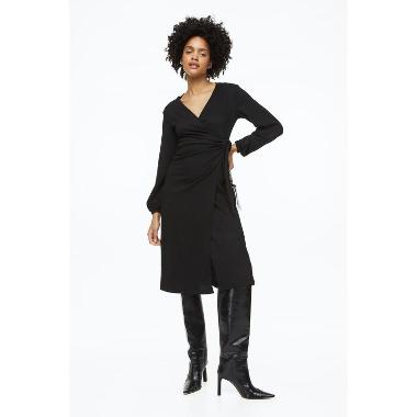 H&M Dress Wendy Wanita - Black [1155349001] S