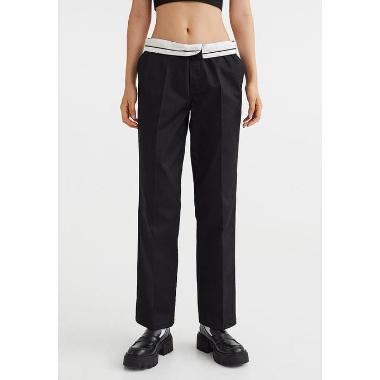 H&M Divided Dax Hw Workwear Chino Trs Bawahan Wanita - Black [1083436001] 40