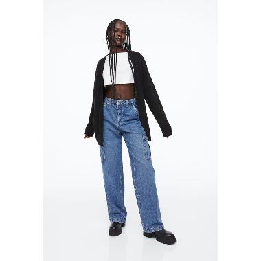 H&M Divided Serena Cardigan Outer Wanita - Black [1091785001] S