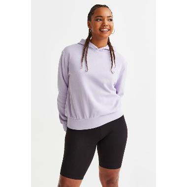 H&M Divided Parker Hood Hoodie Wanita - Purple [1087259004] L
