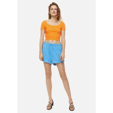 H&M Eq J Saphire Top Kaos Wanita - Orange [1130748003] XL