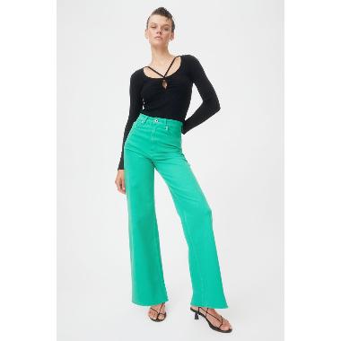 H&M Top Essa Ls Kaos Wanita - Black [1089694001] S