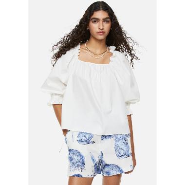 H&M Eq W Orchid Blouse Wanita - White [1130716002] S