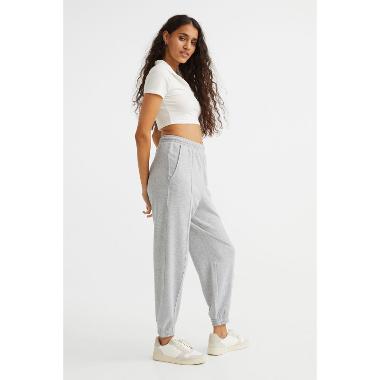H&M Divided Eq Bumling Terry Jogger Celana Wanita - Grey [1062941008] M