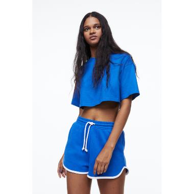 H&M Divided Eq Kate Shorts Binding Celana Pendek Wanita - Blue [1120422004] M