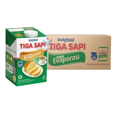 Tiga Sapi Susu Evaporasi 1 Karton (12 x 500gr)