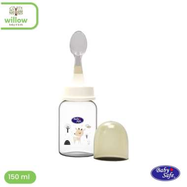 Botol Susu Bayi - Babysafe Spoon Bottle Cream 150Ml