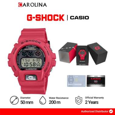 Jam Tangan Pria CASIO G-SHOCK 6900 LINE 30TH ANNIVERSARY MODEL DW-6900TR-4D Digital Dial Red Resin B