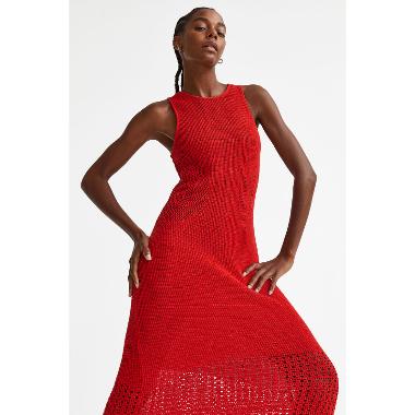 H&M Eq K Gazani Dress Wanita - Red [1118193001] M