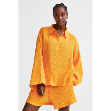 H&M Eq W Bodega Shirt Wanita - Yellow [1113173001] S
