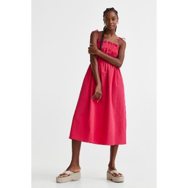 H&M Eq W Diggity Dress Wanita - Pink [1119677001] M