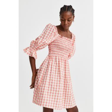 H&M Eq W Magnolia Dress Wanita - Red [1120569001] S