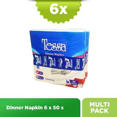 Tessa Dinner Napkin Tissue [50 sheets/2 ply] [isi 6 Pcs]