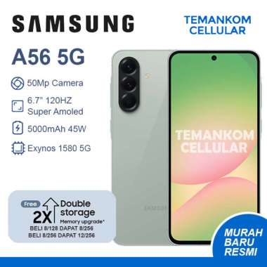 Samsung A56 5G 20GB RAM Total Baru Free Upgrade Variant 12/256 12GB 8/256 8GB 256GB 8/128 GARANSI RE