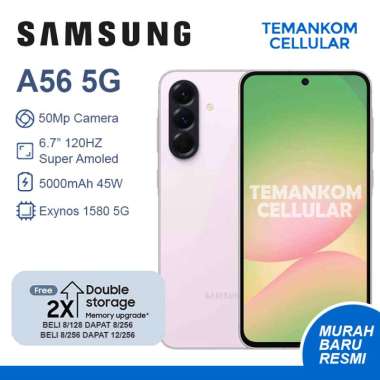 Samsung A56 5G 20GB RAM Total Baru Free Upgrade Variant 12/256 12GB 8/256 8GB 256GB 8/128 GARANSI RE