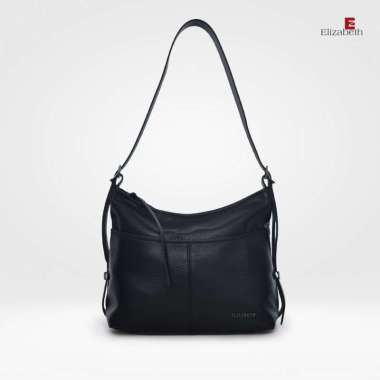 Tas Elizabeth Genuine Leather Shoulder Bag 0720-0483 Black