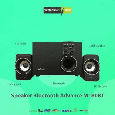 Speaker Aktif Advance M180BT Bluetooth | Speaker PC | Speaker Laptop Hitam
