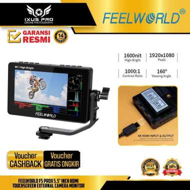 Feelworld F5 PROX 5.5" Inch HDMI Touchscreen External Camera Monitor Feelworld F5 PRO X Field Monito