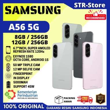 SAMSUNG A56 5G 12/256 GB GARANSI RESMI SAMSUNG ANDROID A56 5G 8/256 GB RAM 8-12 GB - SAMSUNG A56 5G 