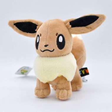 Boneka Pokemon Eevee Evolution 15-20cm Pokemon Doll / Cute Plush Hadiah Ulang Tahun Eevee