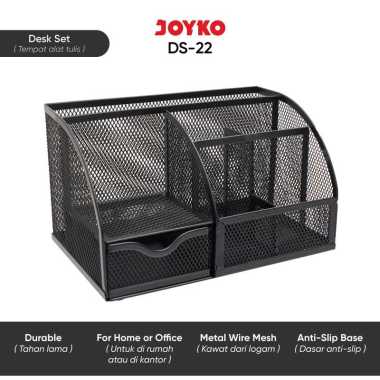 Desk Set / Pen Holder / Tempat Alat Tulis Jaring Jala Joyko DS-22 Black