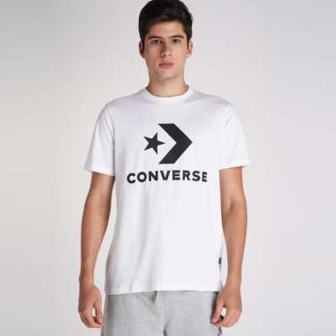 Converse Standard Fit Center Front Large Logo Star Chev Ss Tee White CONMT3045102 L