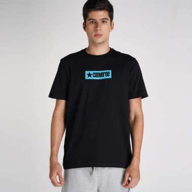 Converse Archive Box Tee Converse Black / Gnarly Blue CONMT8055932 XL