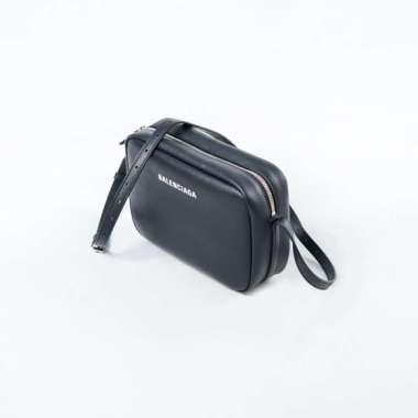 Tas BALENCIAGA TEXT WHITE BLACK SHOULDER BAG 100% ORIGINAL 23X7X15CM