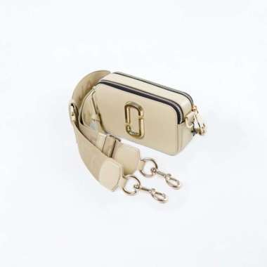 Tas MARC JACOBS SNAPSHOT BEIGE CAMERA BAG 100% ORIGINAL 18X10X6CM