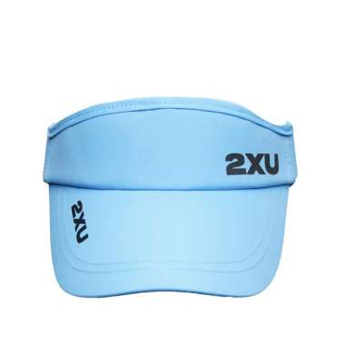 2XU Unisex Running Visor Cap Topi Lari [2XUUQ5686FZB] - Azb/Blk