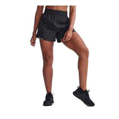 2XU Women Running Shorts Aero Hi-Rise 4” Celana Pendek Lari Wanita [2XUWR7237BBS] S Blk/Srf