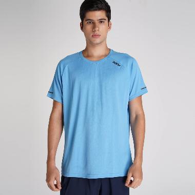 2XU Men Running T-Shirt Aero Baju Lari Pria [2XUMR6557AAB] S Azb/Brf