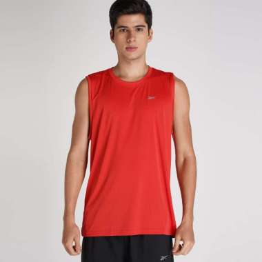 Reebok Men Training T-Shirt Burton Sleeveless Performance Baju Fitness Pria [REEMSL258VR] L Vector R