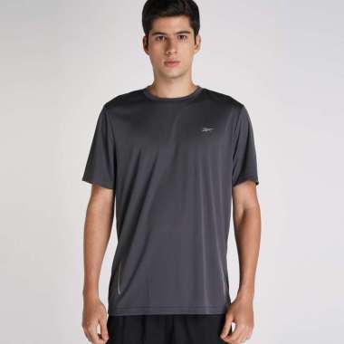 Reebok Men Training T-Shirt Barqi Performance Baju Fitness Pria [REEMPT251GY] S Grey
