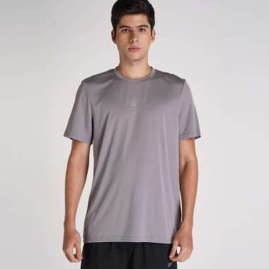 Reebok Men Training T-Shirt Barra Performance Baju Fitness Pria [REEMPT252OG] M Overcase Grey