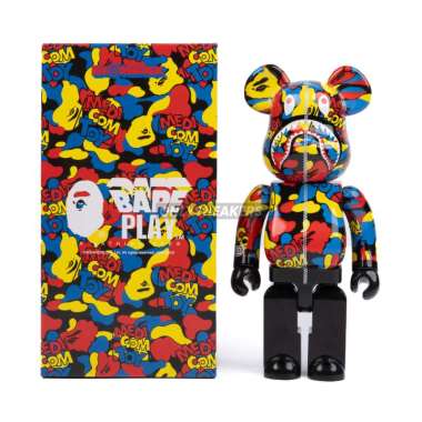 BEARBRICK BAPE CAMO SHARK MULTI 400%