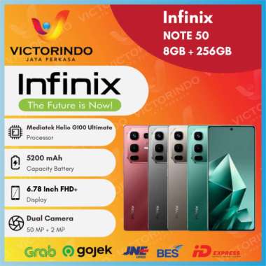Infinix NOTE 50 Smartphone ( Ram 8GB + Rom 256GB ) Garansi Resmi Titanium Grey