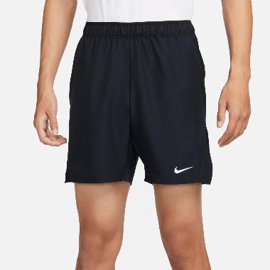 NIKE Men Tennis Court Victory Dri-FIT 7" Shorts Celana Pria [FD5381-010] A/L Black/White