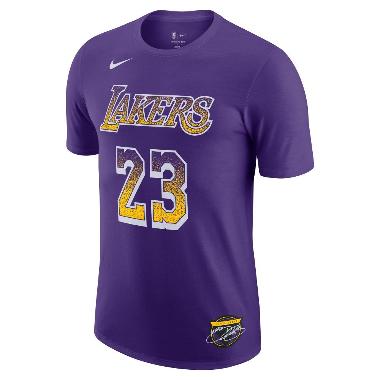 NIKE Men Basketball Lebron James Los Angeles Lakers Select Series NBA T-Shirt Kaos Basket Pria [HQ13