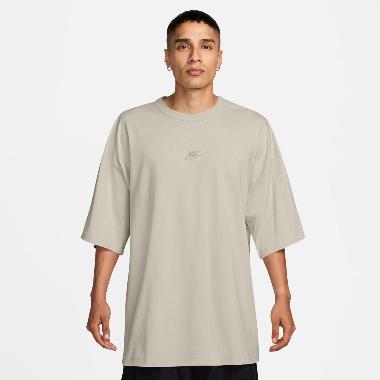 NIKE Men Sportswear Premium Essentials Oversized T-Shirt Pakaian Pria [HF9607-072] A/S Light Bone