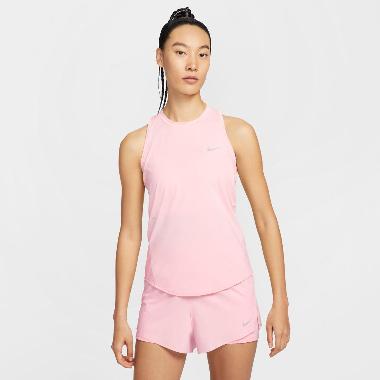 NIKE Women Running Swift Dri-FIT Tank Top Pakaian Lari Wanita [HQ0621-607] A/XL Atmosphere/Reflectiv