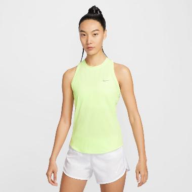 NIKE Women Running Swift Dri-FIT Tank Top Pakaian Lari Wanita [HQ0621-701] A/M Barely Volt/Reflectiv