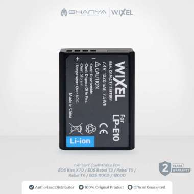 WIXEL Baterai Kamera LP-E10 for Canon EOS 1100D / 1200D / 1300D / 1500D / 2000D / 3000D / 4000D / Ki