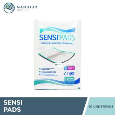 Sensi Pads Underpad Sensi Perlak Sekali Pakai [Size L/ Isi 10 pcs]