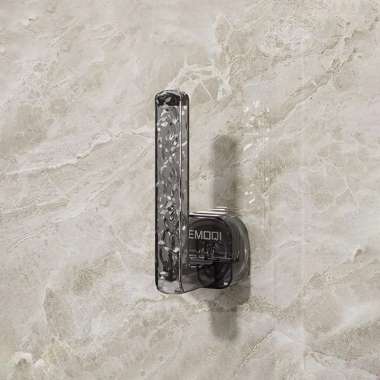 OEM SK-C1280 Tempat Tisu Gulung Peralatan Rumah Tangga Tempel Dinding Dapur Transparan / Holder Gant