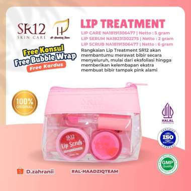 SR12 LIP TREATMENT PAKET PELEMBAB BIBIR GLOWING LIP GLOW SERUM LIP CARE LIP SCRUB BPOM HALAL AMAN Li