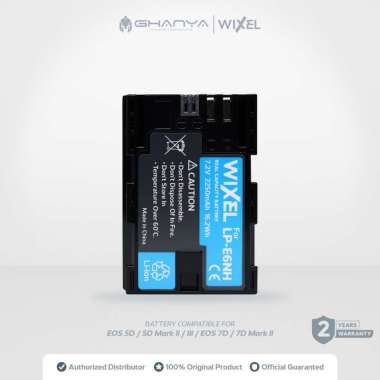 WIXEL Baterai Kamera LP-E6NH for Canon EOS 5D Mark II / 5D Mark III / 5D IV / 5DS / 5DS R / 6D / 6D