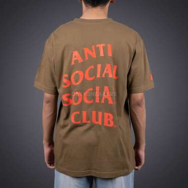 ANTI SOCIAL SOCIAL CLUB X UNDEFEATED PARANOID OLIVE TEE L
