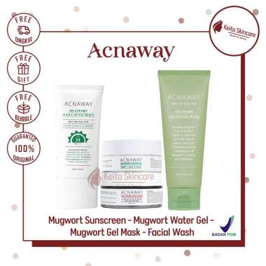 ACNAWAY Mugwort Gel Mask Mugwort Water Gel Mugwort Gel Facial Wash Acne Sun Serum SPF50+ Mugwort Gel