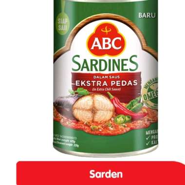 ABC Sarden Saus Extra Pedas Kaleng 425 gr